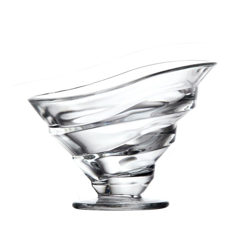 Coupe à glace basse 25 cl en verre transparent