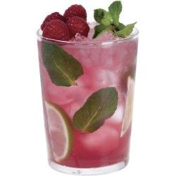 Mojito réalisé avec la purée de framboise Fabbri