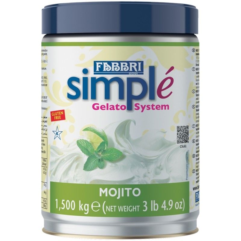 Pot de Simple Mojito Fabbri pour glaces artisanales