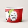 Pot de glace en carton 90ml - 1 boule