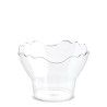 Pot de glace en plastique transparent 250ml - 2 ou 3 boules